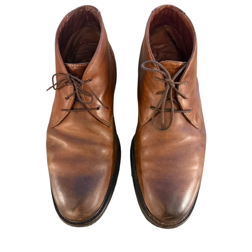 Johnston & Murphy Copeland‎ Chukka Boots Mens Size 10 Tan Brown Tumbled Leather